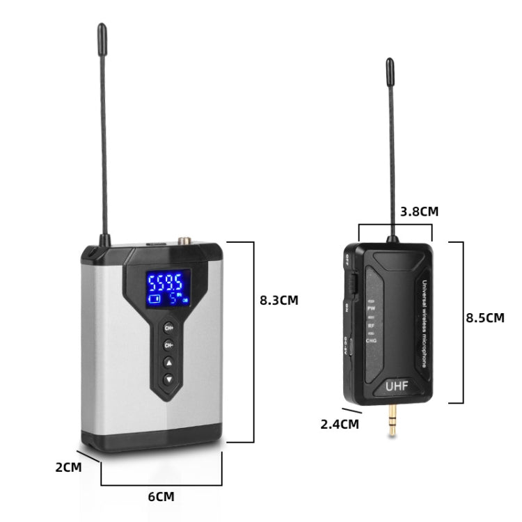 Q6 1 Drag 1 Wireless Lavalier USB Computer Recording Microphone Live Phone SLR Lavalier Microphone - Microphone by PMC TechLife | Online Shopping South Africa | PMC TechLife | Buy Now Pay Later Mobicred
