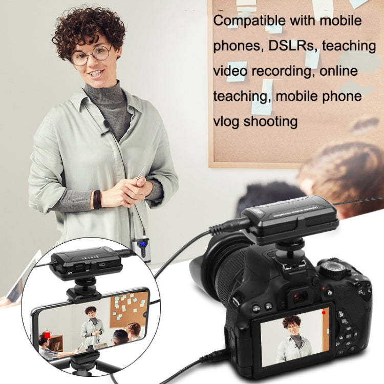 Q6 1 Drag 1 Wireless Lavalier USB Computer Recording Microphone Live Phone SLR Lavalier Microphone - Microphone by PMC TechLife | Online Shopping South Africa | PMC TechLife | Buy Now Pay Later Mobicred