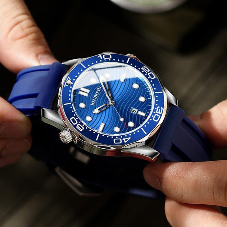 Inter-gold Blue Surface BINBOND B2820 Luminous 30m Waterproof Men Sports Quartz Watch - free shipping - PMC TechLife - Order now!