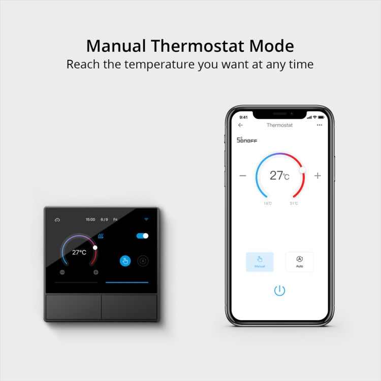 Sonoff NSPanel WiFi Smart Scene Switch Thermostat Temperature All-in-One Control Touch Screen, EU Plug (White) - Smart Switch by Sonoff | Online Shopping South Africa | PMC Jewellery | Buy Now Pay Later Mobicred