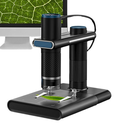 WIFI HD USB Electron Microscope Digital Magnifier With Stand(Black) - Digital Microscope by PMC Jewellery | Online Shopping South Africa | PMC Jewellery | Buy Now Pay Later Mobicred