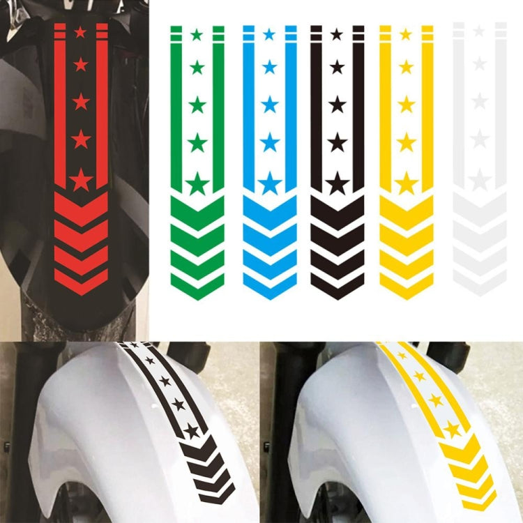 10pcs Motorcycle Car Fender Reflective Sticker Modified Decorative Waterproof Sticker Arrow Star(Blue) - Decorative Sticker by PMC TechLife | Online Shopping South Africa | PMC TechLife | Buy Now Pay Later Mobicred