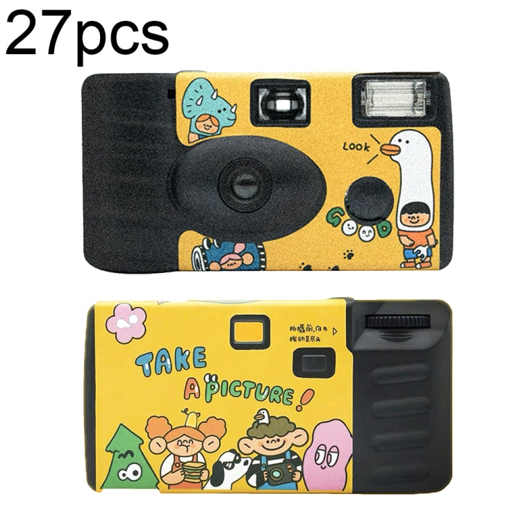 27pcs Illustration Retro Film Camera Waterproof Cartoon Decorative Stickers without Camera - Children Cameras by PMC Jewellery | Online Shopping South Africa | PMC Jewellery | Buy Now Pay Later Mobicred