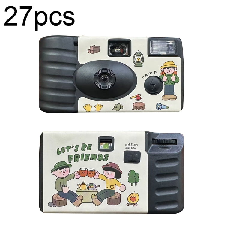 27pcs Friend Retro Film Camera Waterproof Cartoon Decorative Stickers without Camera - Children Cameras by PMC Jewellery | Online Shopping South Africa | PMC Jewellery | Buy Now Pay Later Mobicred