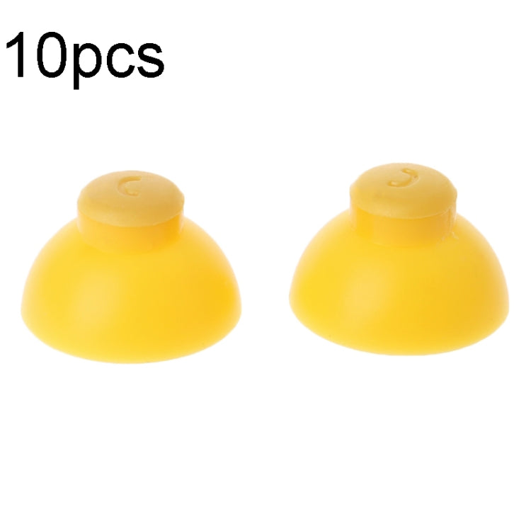 For Nintendo Gamecube NGC Controller 10pcs Joystick Cap Replacement Parts(Yellow) - Switch Spare Parts by PMC Jewellery | Online Shopping South Africa | PMC Jewellery