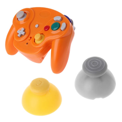 For Nintendo Gamecube NGC Controller 10pcs Joystick Cap Replacement Parts(Yellow) - Switch Spare Parts by PMC Jewellery | Online Shopping South Africa | PMC Jewellery