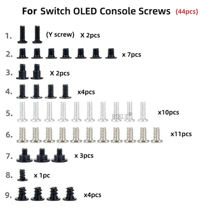 For Switch OLED Host 44 In 1 Screw Set Replacement Accessories(R22006) - Switch Spare Parts by PMC Jewellery | Online Shopping South Africa | PMC Jewellery