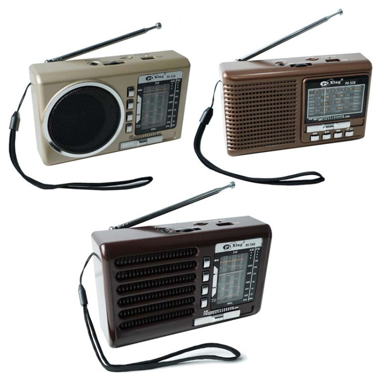 BAIJIALI PX-54U Brown Multi-band Retro Pointer Radio USB Plug In Card Radios - Radio Player by BAIJIALI | Online Shopping South Africa | PMC Jewellery | Buy Now Pay Later Mobicred