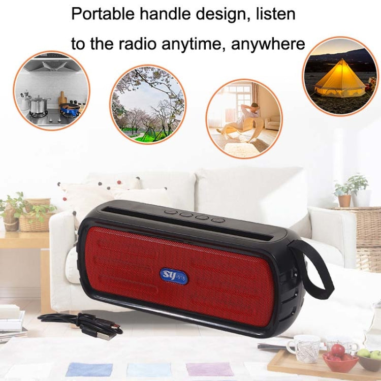 BAIJIALI SY-918 Solar Emergency Radio Read U Disk Large Volume Speaker LED Light Portable Player(Black) - Radio Player by BAIJIALI | Online Shopping South Africa | PMC Jewellery | Buy Now Pay Later Mobicred