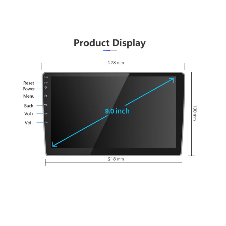 A3012 9 Inch Android Navigation CarPlay 1+32G Dual-Spindle Universal Central Control Screen Car Navigator Reversing Video Player(Standard) - Car MP3 & MP4 & MP5 by PMC TechLife | Online Shopping South Africa | PMC TechLife | Buy Now Pay Later Mobicred