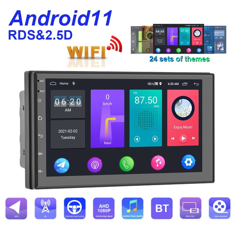 A2797 7 Inch Android WiFi 2+32G Central Control Large Screen Universal Car Navigation Reversing Video Player, Style: Standard - Car MP3 & MP4 & MP5 by PMC Jewellery | Online Shopping South Africa | PMC Jewellery | Buy Now Pay Later Mobicred