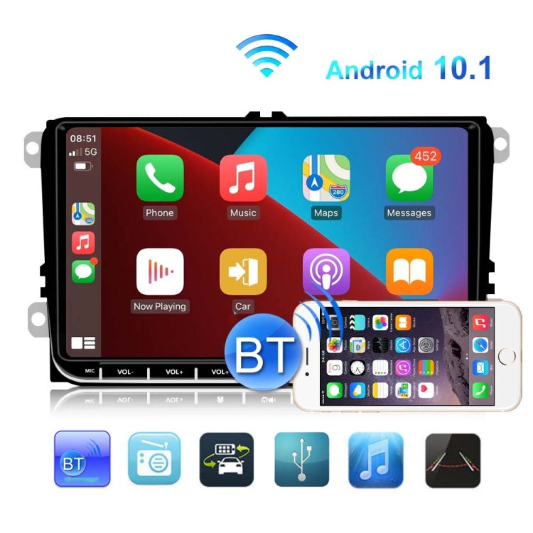 A2743 For Volkswagen 1+16G 9-inch Central Control Large Screen With Carplay Car Android10.0 Navigator Player, Style: Standard - Car MP3 & MP4 & MP5 by PMC Jewellery | Online Shopping South Africa | PMC Jewellery | Buy Now Pay Later Mobicred