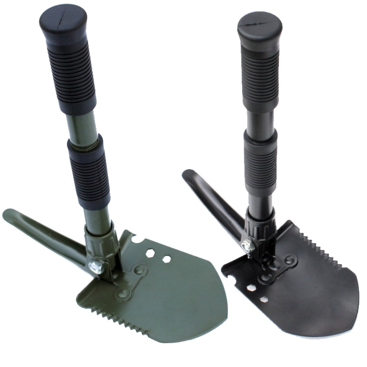 Multifunctional Thickened Double Grip Shovel Outdoor Camping Folding Shovel(Black) - free shipping - PMC TechLife - Order now!