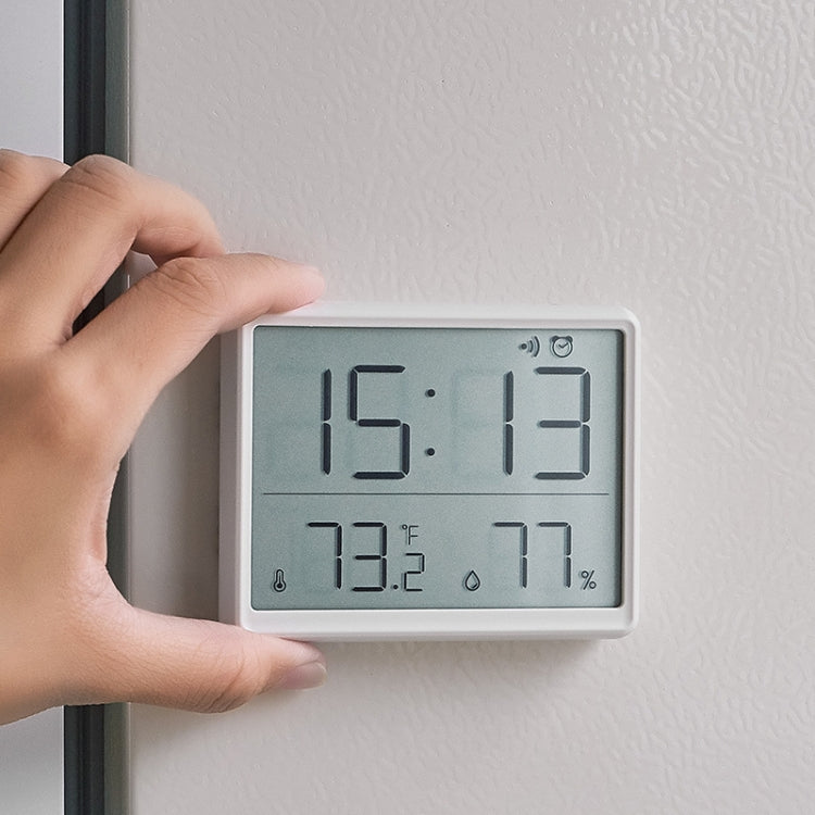 8218 Thin and Light Magnetic Wall-mounted LCD Temperature Electronic Digital Clock(White) - Alarm Clocks by PMc TechLife | Online Shopping South Africa | PMc TechLife | Buy Now Pay Later Mobicred