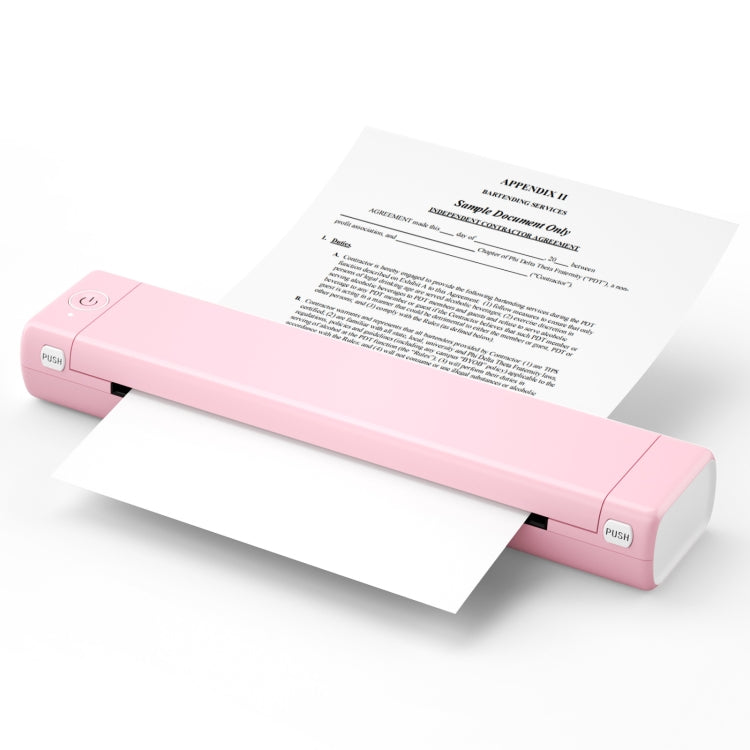 M08F Bluetooth Wireless Handheld Portable Thermal Printer(White Pink Letter Version) - Printer by PMC Jewellery | Online Shopping South Africa | PMC Jewellery | Buy Now Pay Later Mobicred