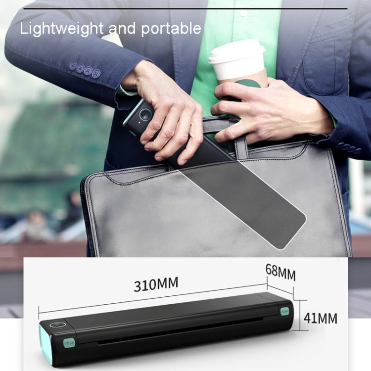 M08F Bluetooth Wireless Handheld Portable Thermal Printer(White A4 Version) - Printer by PMC TechLife | Online Shopping South Africa | PMC TechLife