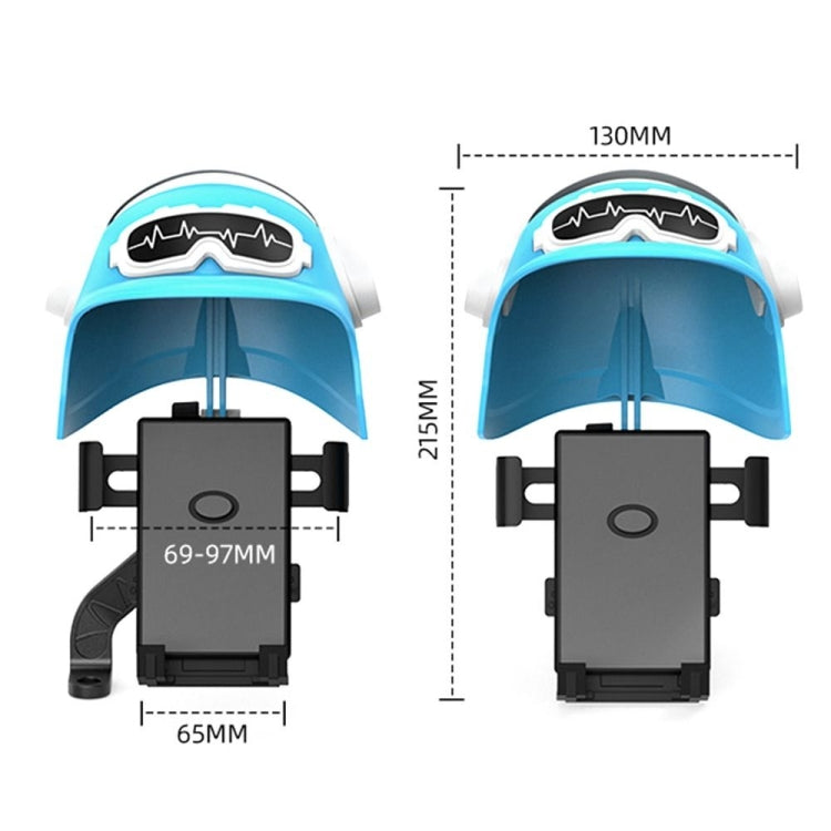 Small Helmet Sunscreen Phone Stand Bracket Motorcycle Mobile Phone Holder,Spec: Handlebar White - Holder by PMC TechLife | Online Shopping South Africa | PMC TechLife | Buy Now Pay Later Mobicred