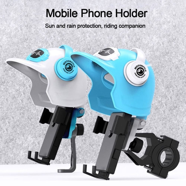 Small Helmet Sunscreen Phone Stand Bracket Motorcycle Mobile Phone Holder,Spec: Handlebar White - Holder by PMC TechLife | Online Shopping South Africa | PMC TechLife | Buy Now Pay Later Mobicred