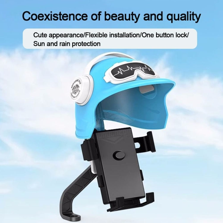 Small Helmet Sunscreen Phone Stand Bracket Motorcycle Mobile Phone Holder,Spec: Handlebar White - Holder by PMC TechLife | Online Shopping South Africa | PMC TechLife | Buy Now Pay Later Mobicred