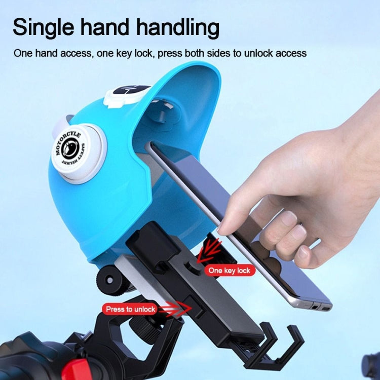 Small Helmet Sunscreen Phone Stand Bracket Motorcycle Mobile Phone Holder,Spec: Handlebar White - Holder by PMC TechLife | Online Shopping South Africa | PMC TechLife | Buy Now Pay Later Mobicred