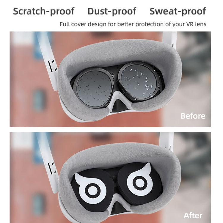 For PICO 4 Hifylux PC-ZF23 Owl Lens Protector Dust Scratch VR Glasses Silicone Case(Yellow) - VR Accessories by PMC TechLife | Online Shopping South Africa | PMC TechLife | Buy Now Pay Later Mobicred