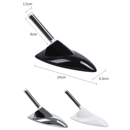 Car Solar Shark Fin With Antenna LED Warning Light, Specification: Silver - Warning Lights by PMC Jewellery | Online Shopping South Africa | PMC Jewellery | Buy Now Pay Later Mobicred