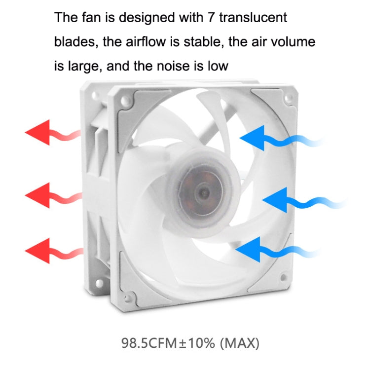 MF14025 5V ARGB 14cm Magnetic Evitation Dynamic Pressure Bearing Row Chassis Fan(Black) - free shipping - PMC Jewellery - Order now!