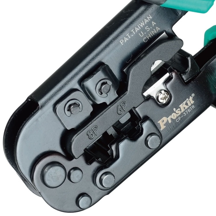 ProsKit CP-376TR 4P/6P/8P Three-Use Network Crimping Pliers - Lan Cable and Tools by ProsKit | Online Shopping South Africa | PMC Jewellery | Buy Now Pay Later Mobicred