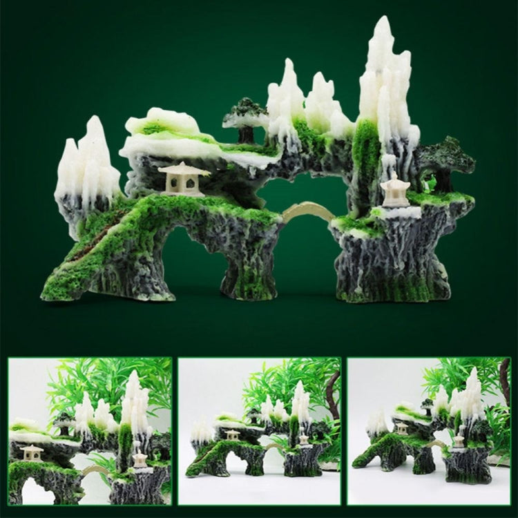 Stone Fish Tank Landscape Simulation Resin Aquarium Decorative Ornament, Style: Jiuxia Mountain - Fish Tank Decoration by PMC Jewellery | Online Shopping South Africa | PMC Jewellery