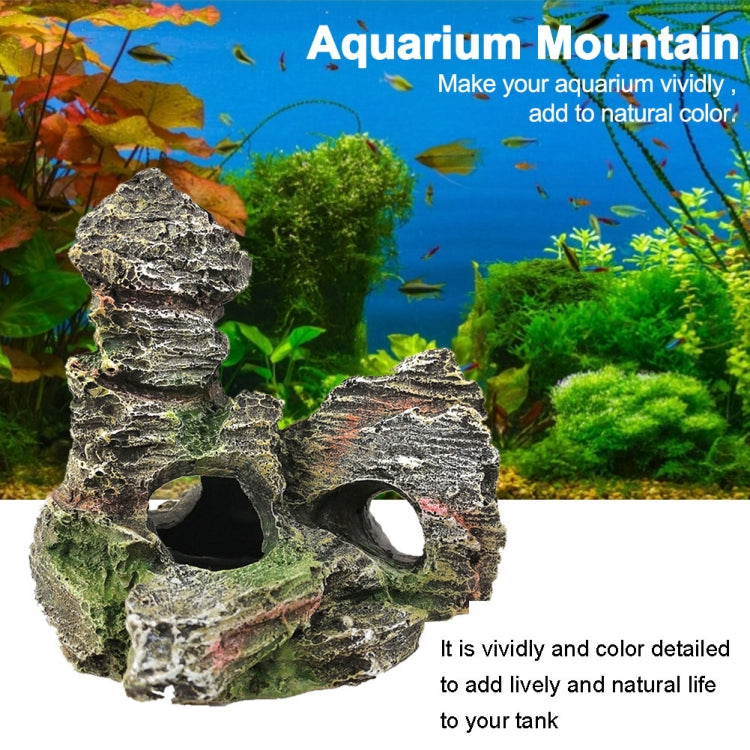 Stone Fish Tank Landscape Simulation Resin Aquarium Decorative Ornament, Style: Xiaoyao Mountain - Fish Tank Decoration by PMC Jewellery | Online Shopping South Africa | PMC Jewellery