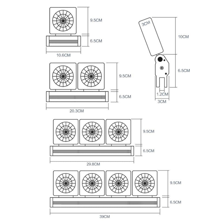 Fish Tank Cooling Fan Cooling Silent Aquarium Fan, Specification: 4 Head US Plug - Fish Tanks & Accessories by PMC TechLife | Online Shopping South Africa | PMC TechLife | Buy Now Pay Later Mobicred