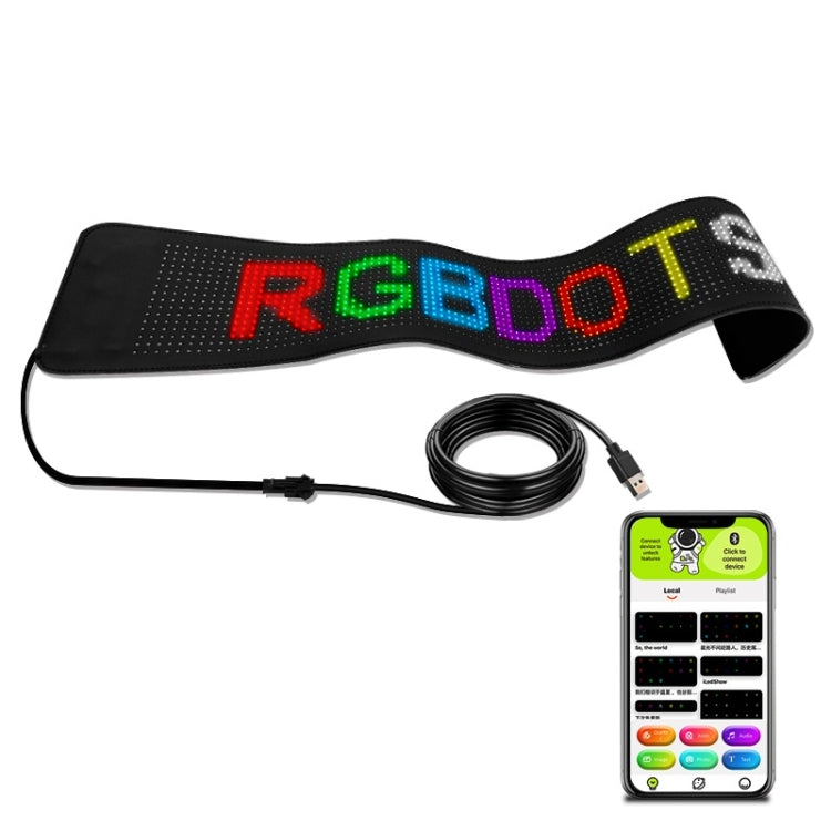 276x90mm Vehicle Rear Window Color Flexible LED Electronic Screen - Car Monitor by PMC TechLife | Online Shopping South Africa | PMC TechLife