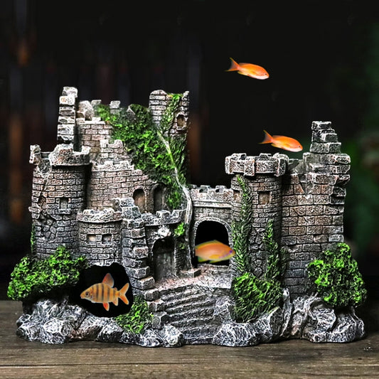 Fish Tank Ancient Castle Resin Decoration Aquarium Cavern Building Decoration - Fish Tank Decoration by PMC Jewellery | Online Shopping South Africa | PMC Jewellery