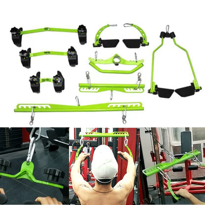 8pcs/set Lat Pull Down Grips Handle Back Blaster Strength Training Home Gym Rowing Machine Attachments - Fitness Equipments by PMC Jewellery | Online Shopping South Africa | PMC Jewellery