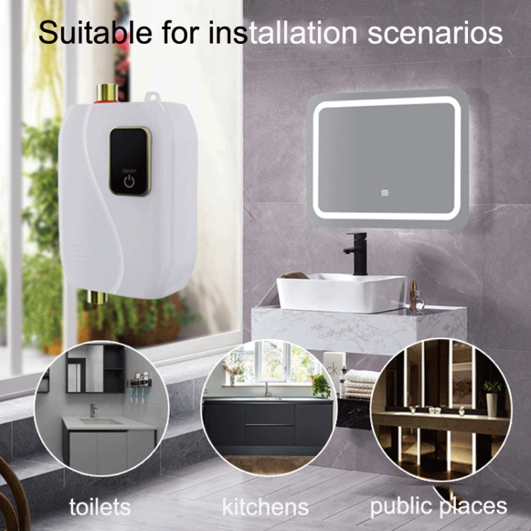 Instant Water Heater Mini Kitchen Quick Heater Household Hand Washing Water Heater EU  Plug(Black) - free shipping - PMC TechLife - Order now!