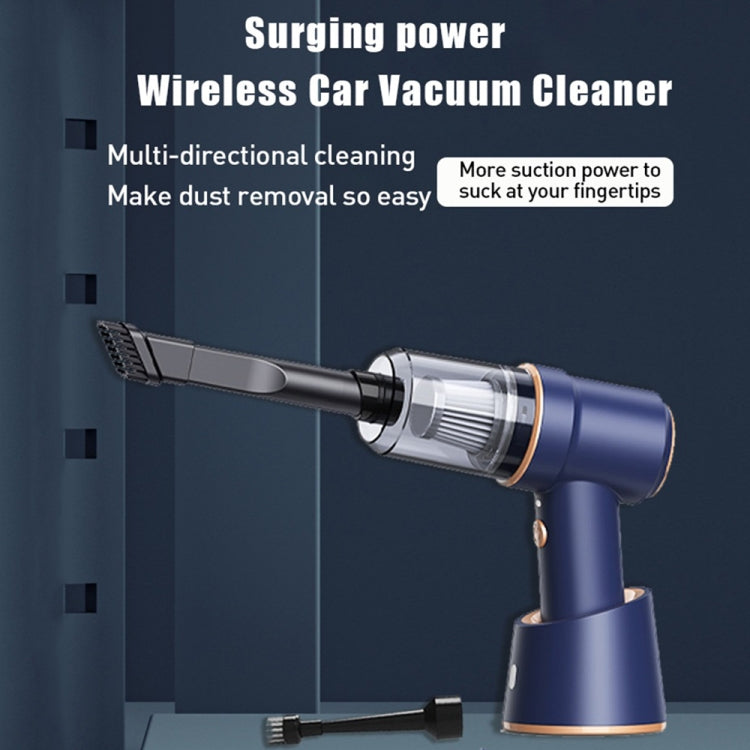 Small Wireless Charging Car Vacuum Cleaner Handheld High Power Vacuum Cleaner, Sort by color: 117CD-Blue - Vacuum Cleaner by PMC Jewellery | Online Shopping South Africa | PMC Jewellery | Buy Now Pay Later Mobicred