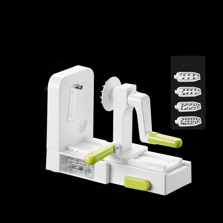 Grater Vegetable Potato Spiral Slicer Whirlwind Fruit Vegetable Spiral Machine, Color: White - Cutter & Peeler by PMC TechLife | Online Shopping South Africa | PMC TechLife
