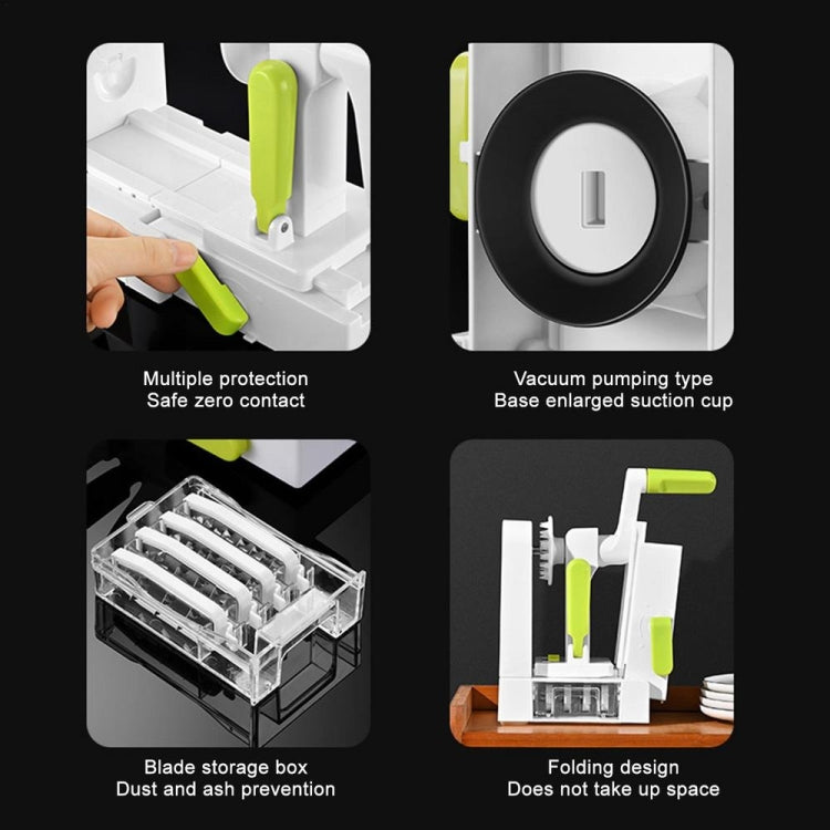 Grater Vegetable Potato Spiral Slicer Whirlwind Fruit Vegetable Spiral Machine, Color: White - Cutter & Peeler by PMC TechLife | Online Shopping South Africa | PMC TechLife