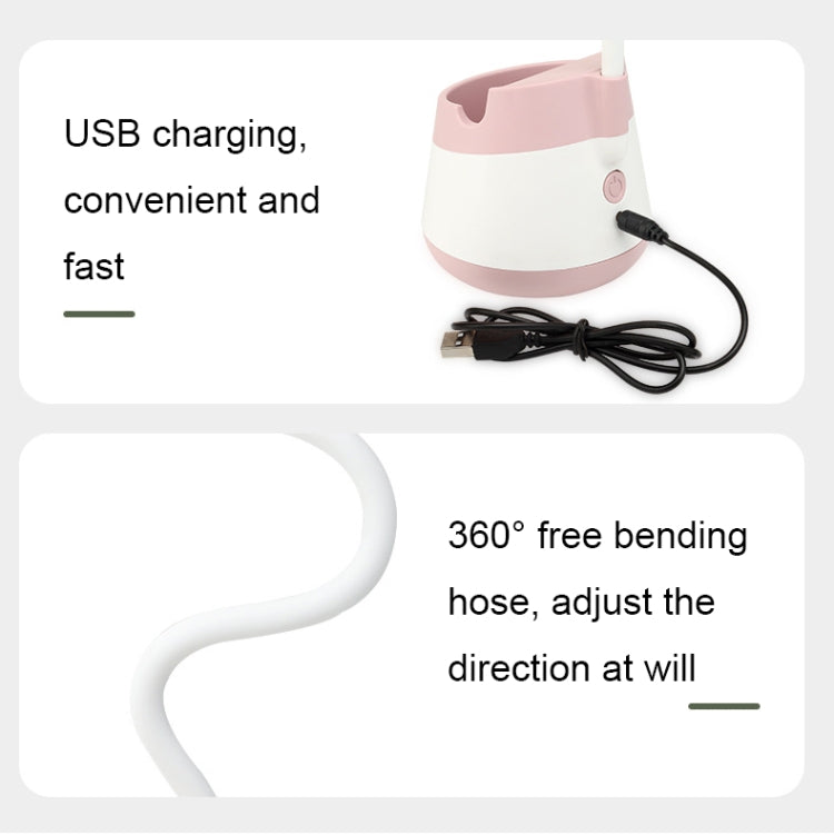 276A USB Charging Desktop Pen Holder Fan with Phone Holder Function Dormitory Portable Fan(Green) - Electric Fans by PMC TechLife | Online Shopping South Africa | PMC TechLife | Buy Now Pay Later Mobicred