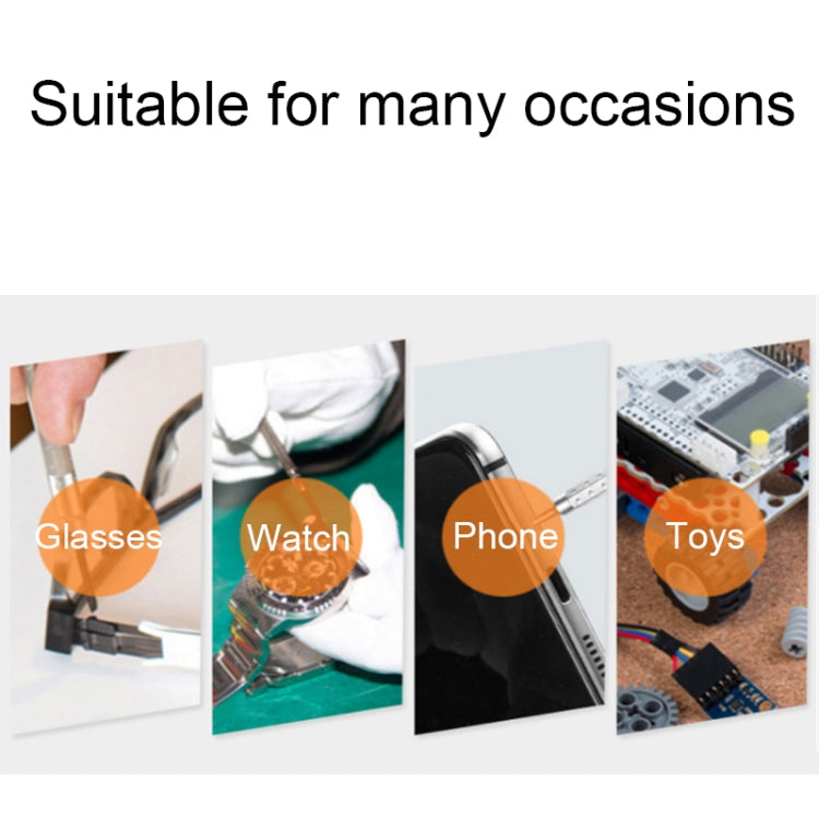 3 In 1 Watch Repair Mini Screwdriver Multifunctional Eyeglass Repair Screwdriver(Plastic Handle) - Screwdriver by PMC TechLife | Online Shopping South Africa | PMC TechLife