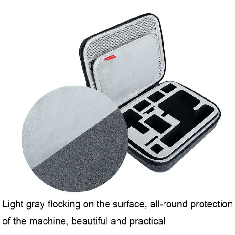 RCGEEK for DJI Action 2 Sports Camera Wear-resistant Shock-absorbing Storage Bag(Grey) - Case & Bags by RCGEEK | Online Shopping South Africa | PMC Jewellery | Buy Now Pay Later Mobicred