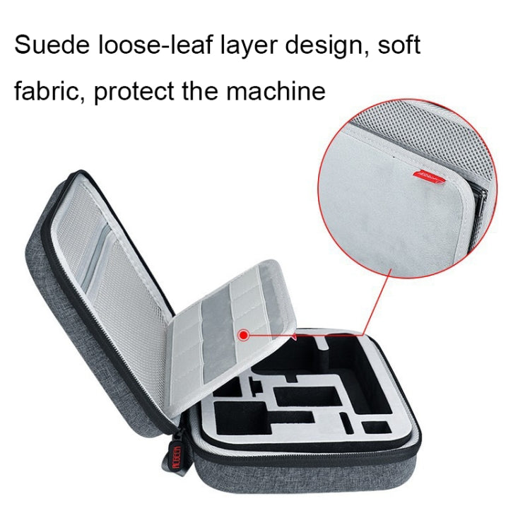 RCGEEK for DJI Action 2 Sports Camera Wear-resistant Shock-absorbing Storage Bag(Grey) - Case & Bags by RCGEEK | Online Shopping South Africa | PMC Jewellery | Buy Now Pay Later Mobicred