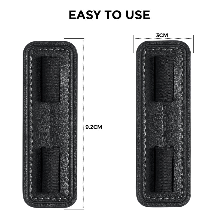 AhaStyle PT184 Adhesive PU Leather Pen Holder(Black) - free shipping - PMC TechLife - Order now!