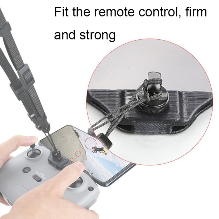RCSTQ for DJI Mavic Air 2 Remote Adjustable Quick Release Lanyard with Clip Drone Remote Control Accessories(Black) - Other by RCSTQ | Online Shopping South Africa | PMC TechLife | Buy Now Pay Later Mobicred