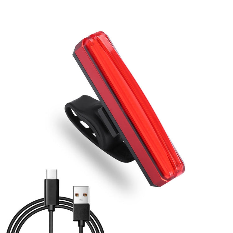Bicycle Tail Light USB Rechargeable Water-resistant Night Riding Warning Light(Red) - Taillights by PMC TechLife | Online Shopping South Africa | PMC TechLife | Buy Now Pay Later Mobicred