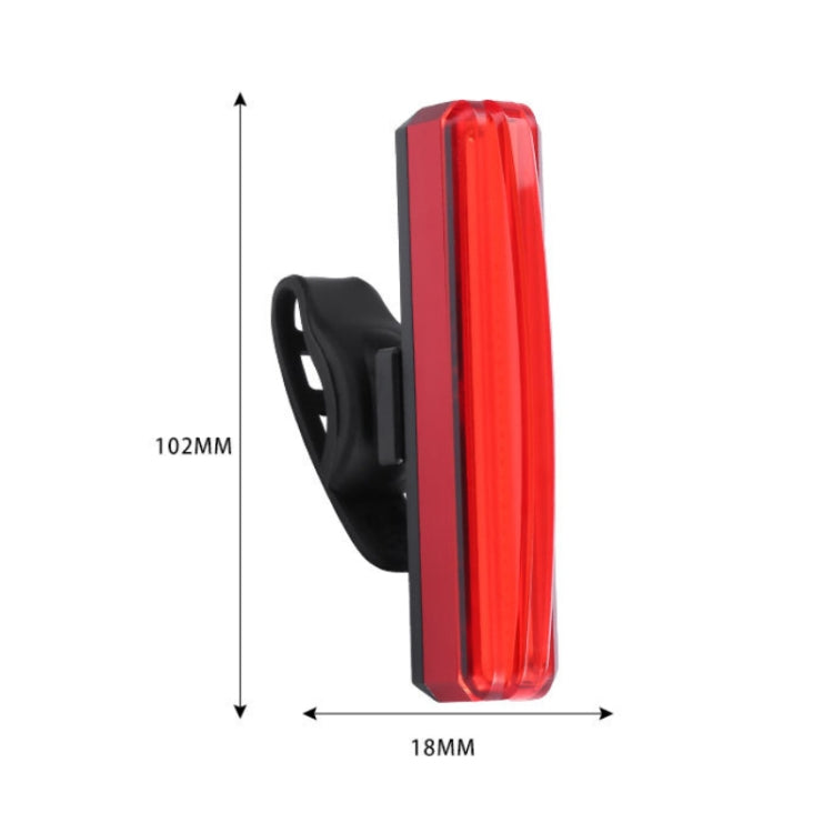 Bicycle Tail Light USB Rechargeable Water-resistant Night Riding Warning Light(Red) - Taillights by PMC TechLife | Online Shopping South Africa | PMC TechLife | Buy Now Pay Later Mobicred