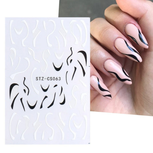 French Style Manicure Sticker Pop Stripe Line Nail Sticker(Stz-CS063) - Nail Stickers by PMC Jewellery | Online Shopping South Africa | PMC Jewellery | Buy Now Pay Later Mobicred