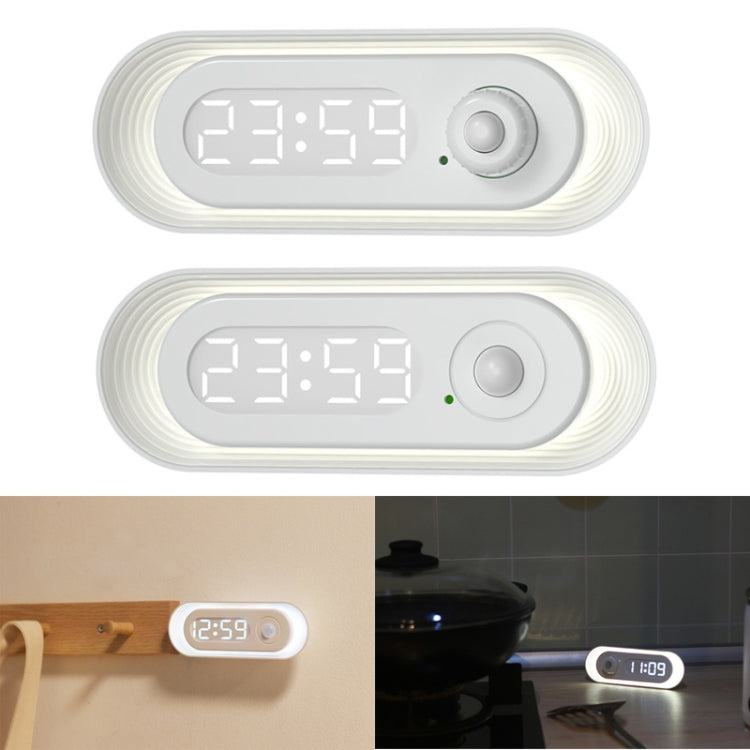 D05  Smart  Induction Magnetic Night Light with Time Display,Spec: Touch Dimming - Sensor LED Lights by PMC TechLife | Online Shopping South Africa | PMC TechLife | Buy Now Pay Later Mobicred