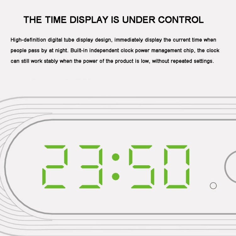 D05  Smart  Induction Magnetic Night Light with Time Display,Spec: Touch Dimming - Sensor LED Lights by PMC TechLife | Online Shopping South Africa | PMC TechLife | Buy Now Pay Later Mobicred