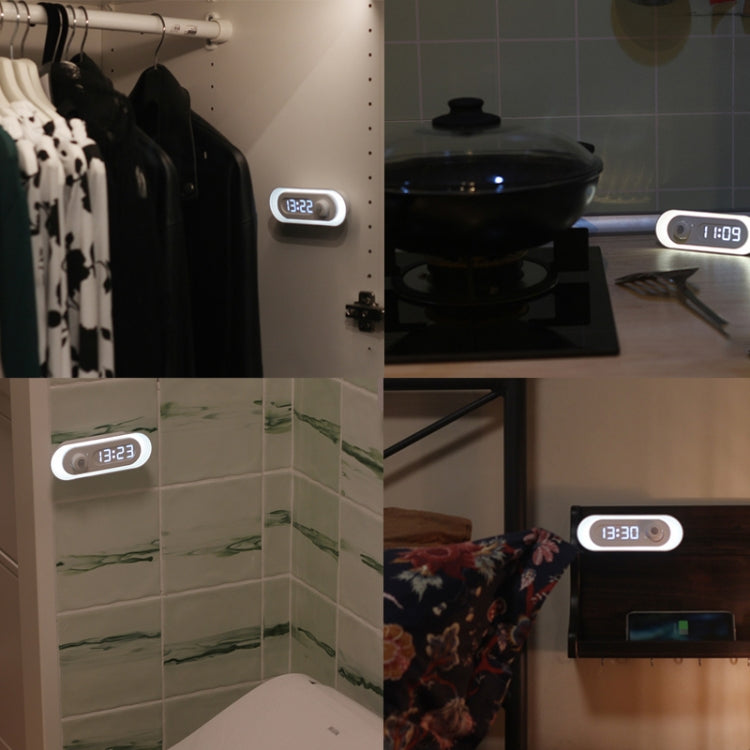 D05  Smart  Induction Magnetic Night Light with Time Display,Spec: Touch Dimming - Sensor LED Lights by PMC TechLife | Online Shopping South Africa | PMC TechLife | Buy Now Pay Later Mobicred